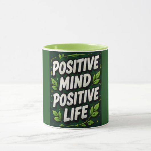 Positiver Geist, positives Leben Tasse (Zentrum)