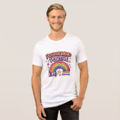 Positiver Geist, Positives Leben Tri-Blend Shirt (Vorderseite voll)