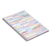 Positiver Live-Text weiß Notizblock (Rechte Seite)