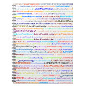 Positiver Live-Text weiß Notizblock (Vorderseite)