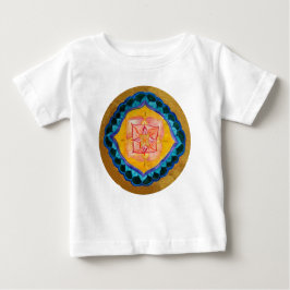 Positiver Mandala Baby Fine Jersey T - Shirt, Whit Baby T-shirt