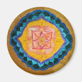 Positiver Mandala Standard, 5,7 cm Rundmagazin Magnet (Vorne)