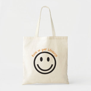 Positiver Mitteilung Tasche-Fokus auf Ihrem Segen! Tragetasche