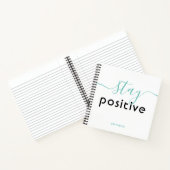 Positiver, moderner Typografie-Personalisierter Na Notizblock (Innenseite)