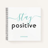 Positiver, moderner Typografie-Personalisierter Na Notizblock (Vorderseite)
