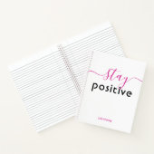 Positiver, moderner Typografie-Personalisierter Na Notizblock (Innenseite)