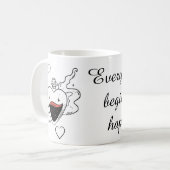Positiver Morgenbecher Kaffeetasse (Vorderseite Links)