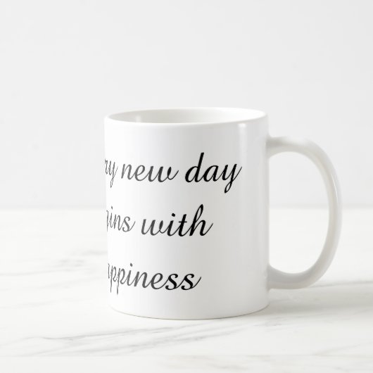Positiver Morgenbecher Kaffeetasse (Rechts)