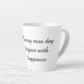 Positiver Morgenbecher Milchtasse (Rechte Ecke)