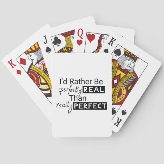 Positiver Motivierend Zitattext Spielkarten (Rückseite)