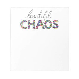 Positiver Motivierender Text Schöner Chaos Notizblock