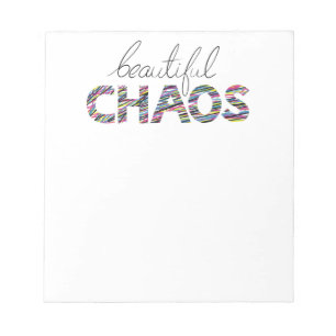 Positiver Motivierender Text Schöner Chaos Notizblock