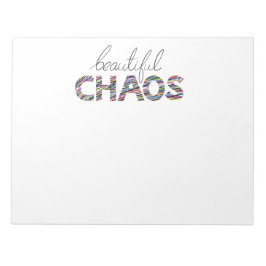 Positiver Motivierender Text Schöner Chaos Notizblock