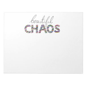 Positiver Motivierender Text Schöner Chaos Notizblock