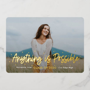 Positiver Outlook Foil Abschluss Einladung Foil I