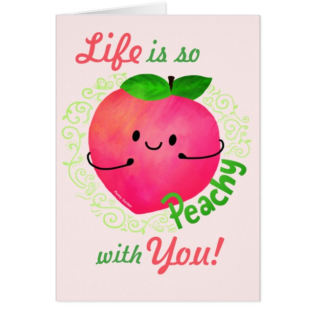 Positiver Pfirsichpun - Peachy (Vorne)