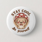 Positiver Pilz Button (Vorderseite)
