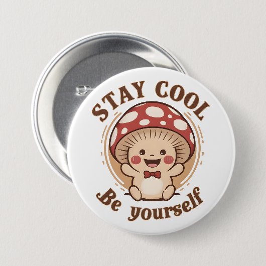 Positiver Pilz Button (Vorne & Hinten)