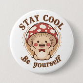 Positiver Pilz Button (Vorderseite)