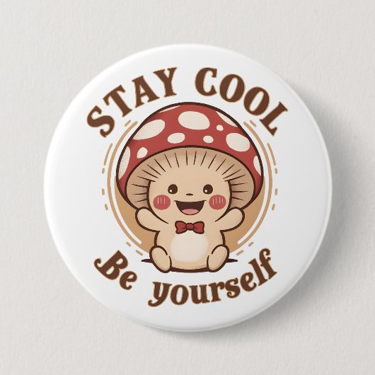 Positiver Pilz Button (Vorderseite)