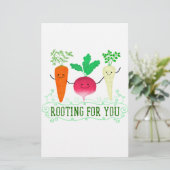 Positiver Root Pun - Wurzeln für Sie Briefpapier (Stehend Vorderseite)