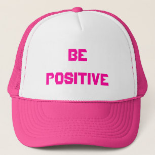 Positiver rosa Hut Truckerkappe