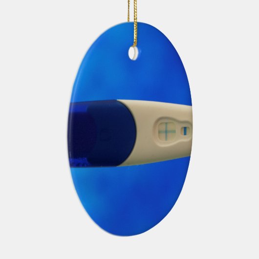 Positiver Schwangerschaftstest Keramikornament (Rechts)