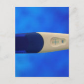 Positiver Schwangerschaftstest Postkarte (Vorderseite)