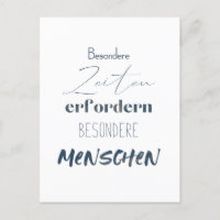 Positiver Spruch Zitat auf einer Postkarte