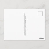 Positiver Spruch Zitat auf einer Postkarte (Rückseite)