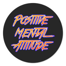 Positiver Sticker für die psychische Einstellung