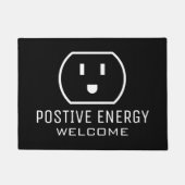 Positiver Strom lustiger Stecker Sockel-Empfang Fußmatte (Vorderseite)