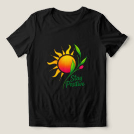 Positiver Sun- und Blume-Motivierend T - Shirt ble