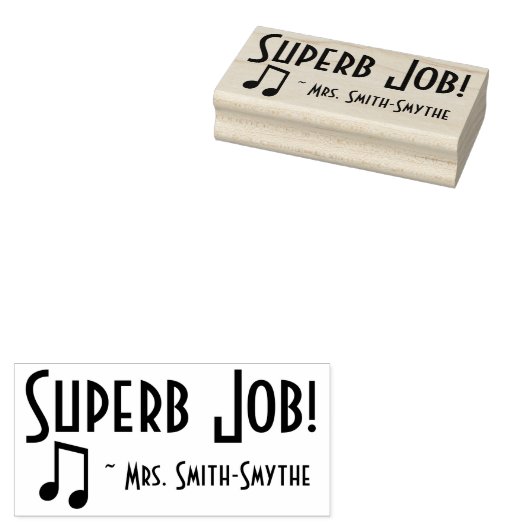 Positiver "Super Job!" Briefmarke aus Gummi Gummistempel (Stempel)