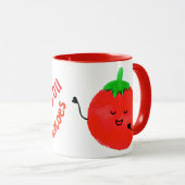 Positiver Tomatenpun - von meinem Kopf Tomaten Tasse (VorderseiteRechts)