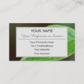 Positiver und glücklicher Ladybug für Zen und Bild Visitenkarte (Rückseite)