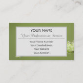 Positiver und glücklicher Ladybug für Zen und Bild Visitenkarte (Rückseite)