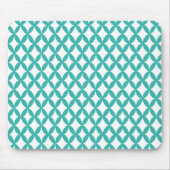 Positiver und negativer Weltraum Aquamarin Mousepad (Vorne)