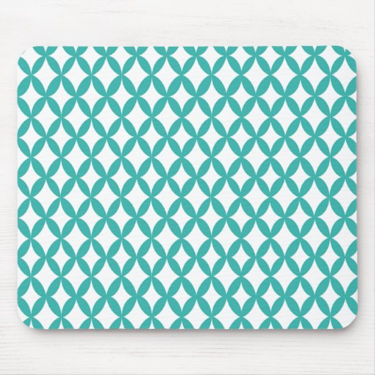 Positiver und negativer Weltraum Aquamarin Mousepad (Vorne)