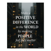 Positiver Unterschied machen" Inspirationshalte Ku