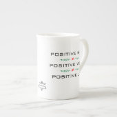 POSITIVER VERSTAND, POSITIVER VIBES, POSITIVE PORZELLANTASSE (Vorderseite Rechts)