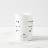 POSITIVER VERSTAND, POSITIVER VIBES, POSITIVE PORZELLANTASSE (Vorderseite)