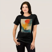 Positiver Vibe Graphic Print Women's T - Shirt (Vorderseite voll)