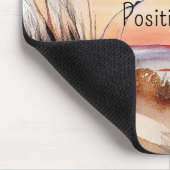 Positiver Vibes Beach Sonnenuntergang mit Vögeln Mousepad (Ecke)