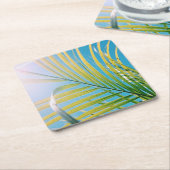 Positiver Vibes Palm Tree Leaf Untersetzer (angewinkelt)