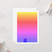 Positiver Vibes Tropical Palm Tree Moon Minimalism Karte (Vorderseite/Rückseite Beispiel)