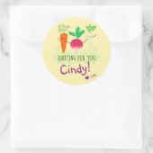 Positiver Wurzelpun - Wurzeln für Sie Runder Aufkleber (Tasche)