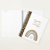 Positiver Zitat Leopard Print Rainbow Planner blei Planer (Anzeige)