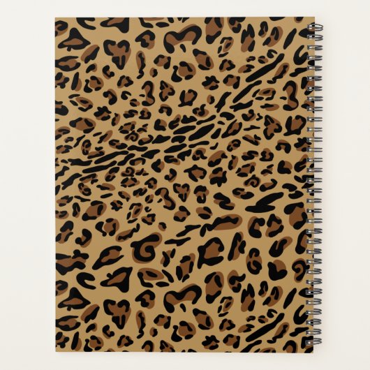 Positiver Zitat Leopard Print Rainbow Planner blei Planer (Rückseite)