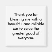 Positives Affirmation Magnet - Danksagung (Vorne)